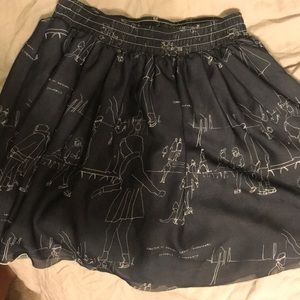 Sketch design circle skirt by american apparel